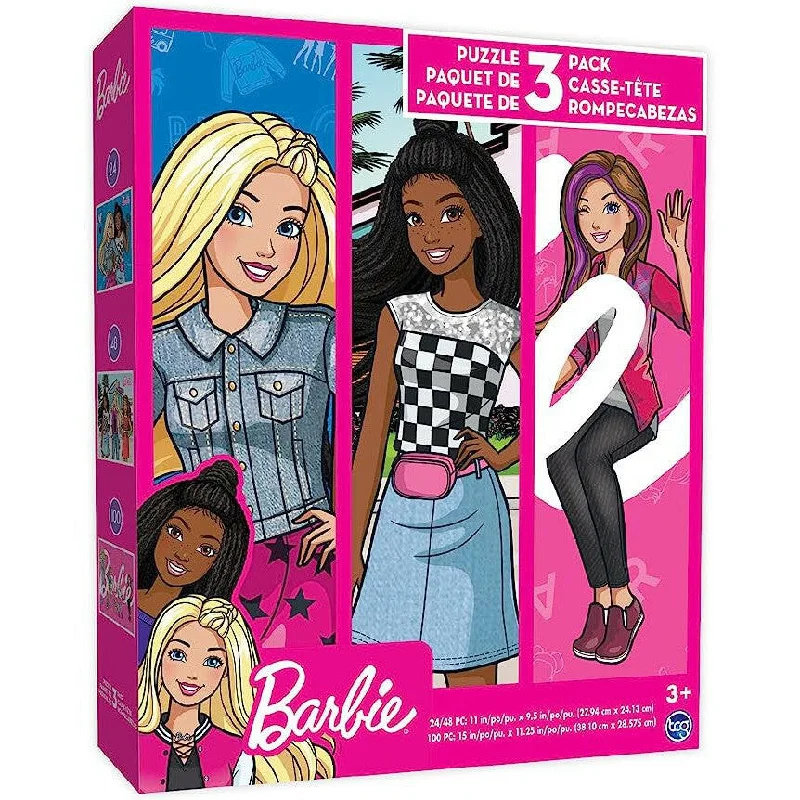 Barbie  3 in 1 Jigsaw Puzzles for Kids