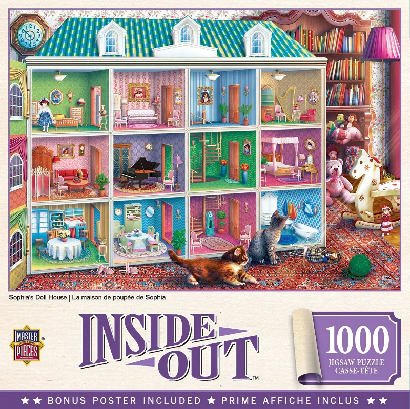 Inside Out Sophias Dollhouse 1000 Piece Jigsaw Puzzle