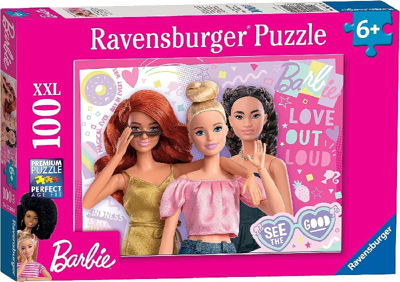 Ravensburger Barbie 100 Piece Jigsaw Puzzles for Kids Age 6 Years Up - Extra Large Pieces