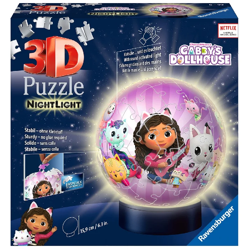 Ravensburger Gabby's Dollhouse Night Light 3D Ball 72p