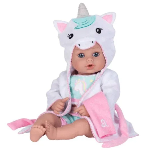 Adora Unicorn doll bathtime