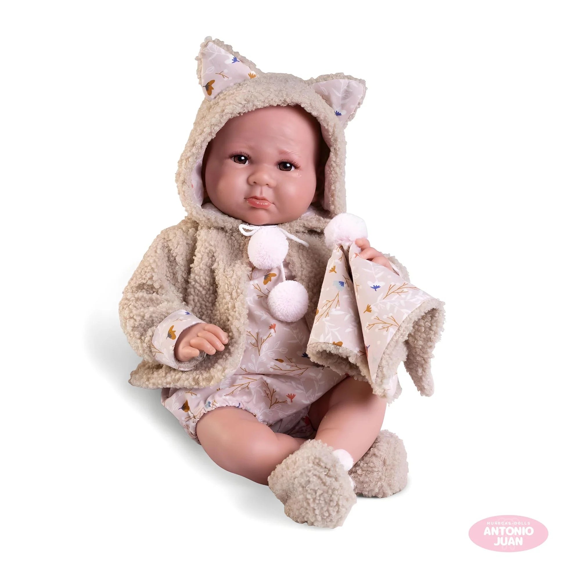 Antonio Juan 33362 Newborn Luca Doll 42cm with Sheepskin Jacket