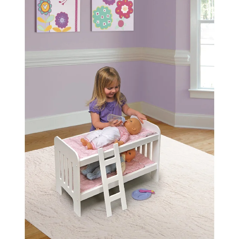 Baby Doll Bunk Bed with Bedding & Ladder 1855