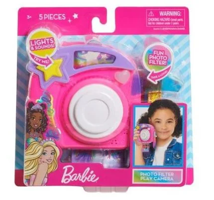 BARBIE 5 PIECE PHOTO FILTER PLAY CAMERA