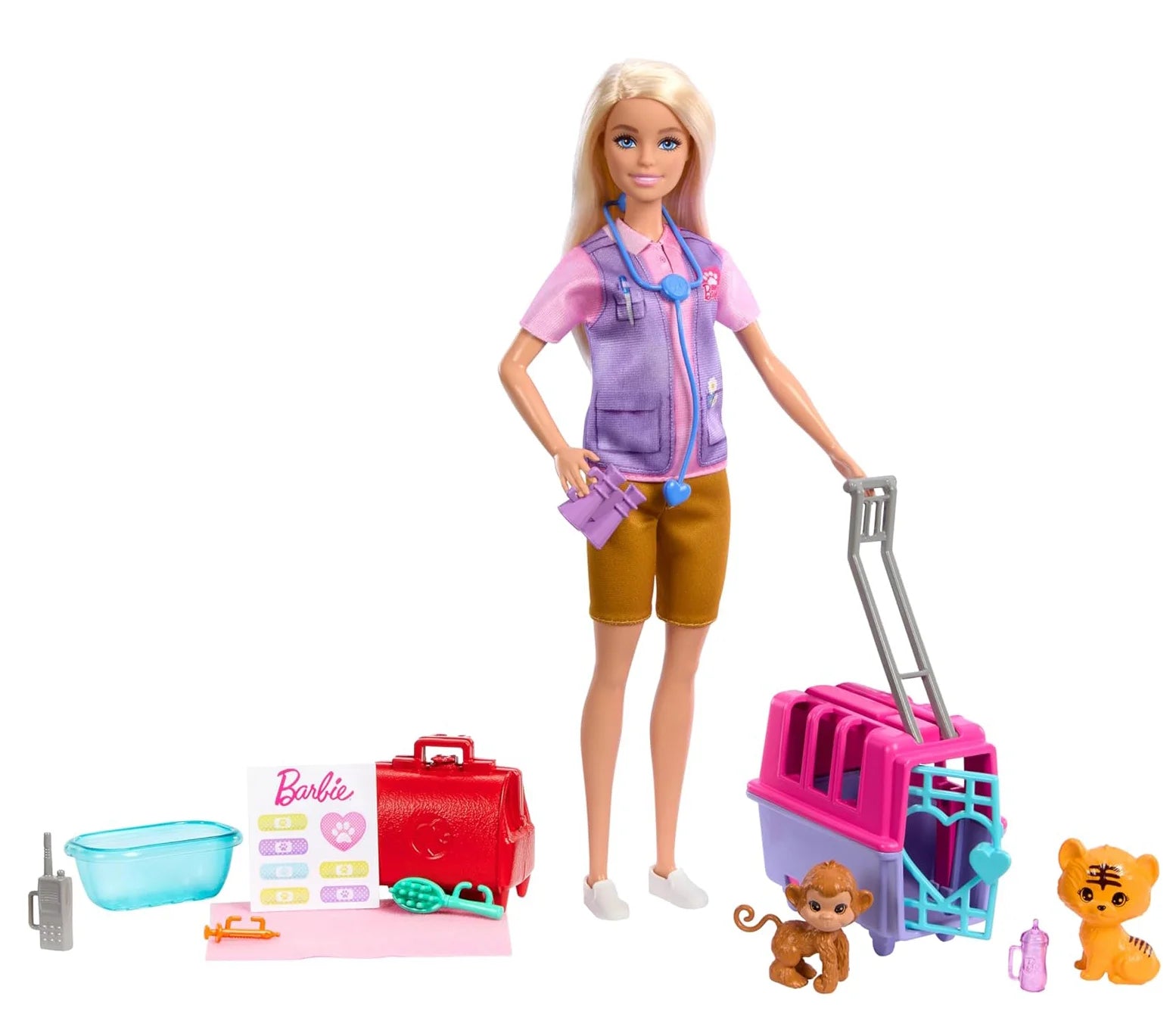 Barbie Careers Doll & Accessories, Animal Rescue & Recovery Playset