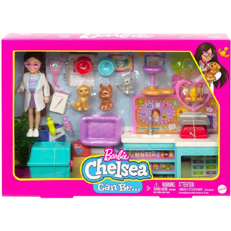 BARBIE CHELSEA DOLL AND PLAYSET - VET