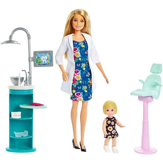 Barbie Dentist Doll & Playset FXP16