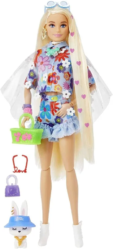 Barbie Extra Doll with Pet Bunny