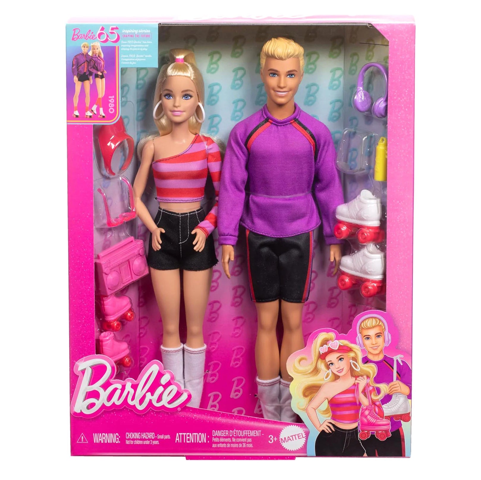 Barbie Fashionistas with Barbie & Ken 65th Anniversary Collectible Set