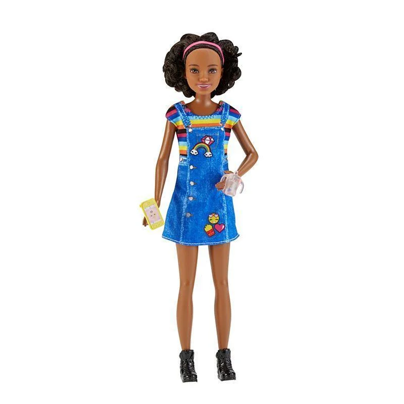 Barbie FHY91 Skipper Babysitter Doll with Phone & Baby Bottle