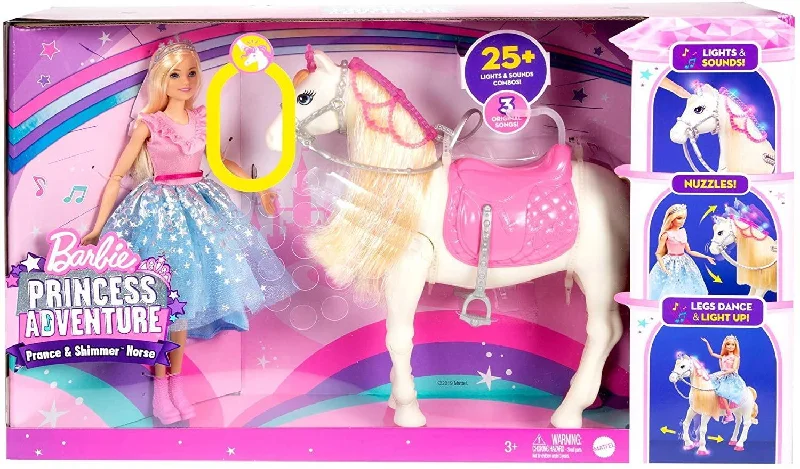 Barbie GML79 Princess Adventure Doll and Prance & Shimmer Horse