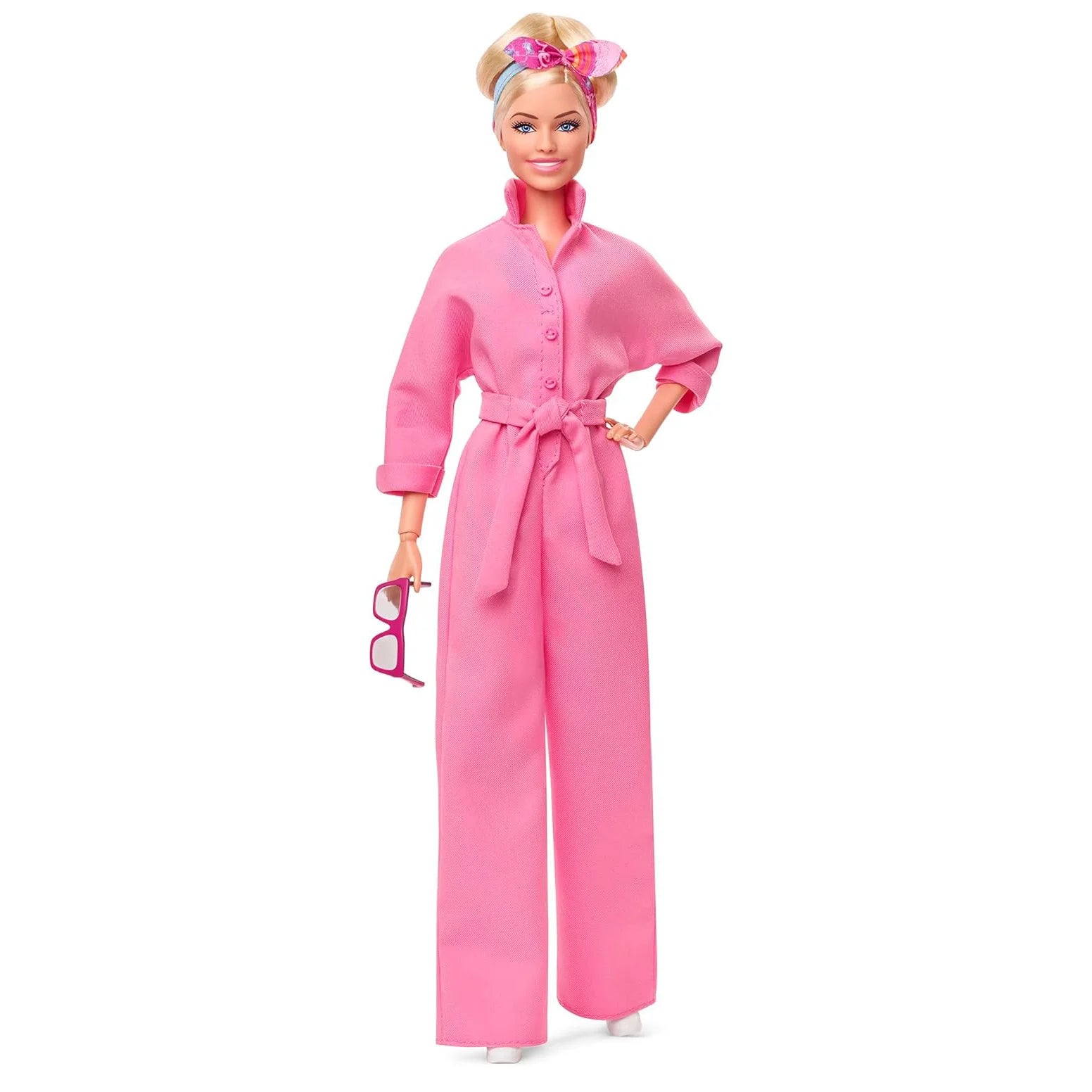 Barbie The Movie Margot Robbie as Barbie: Doll in a Pink Jumpsuit