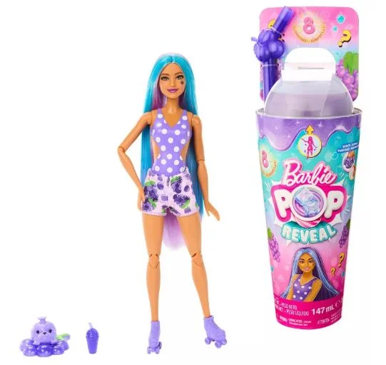 BARBIE POP REVEAL - FRUIT SERIES - GRAPE SODA DOLL