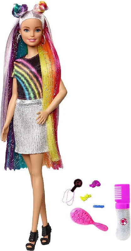 Barbie FXN96 Rainbow Sparkle Hair Doll