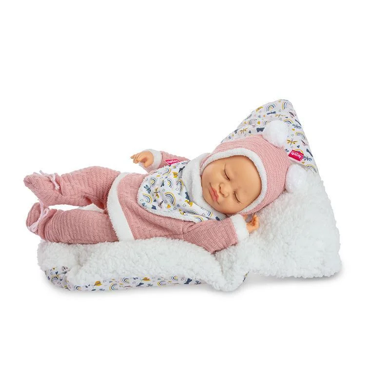 Berjuan 905 Sleeping Baby Doll 40cm - Pink