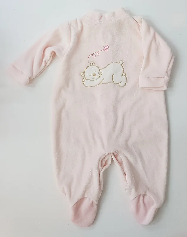 Bodysuit Velour pink