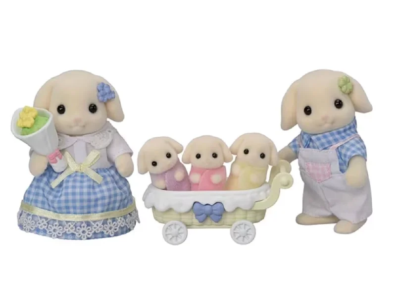 Calico Critters Flora Rabbit Family