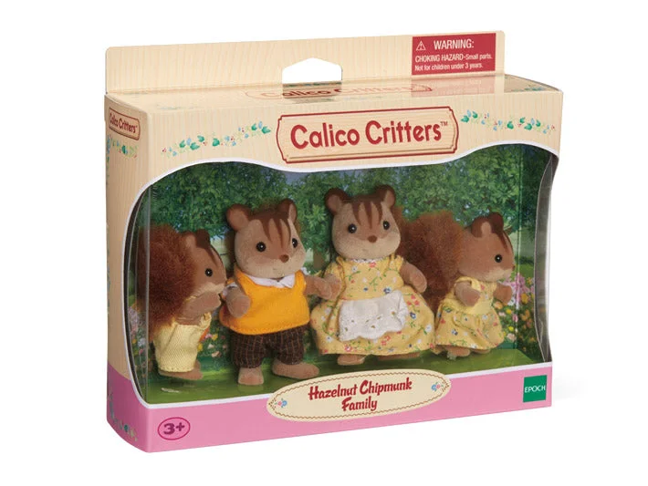 Calico Critters Hazelnut Chipmunk Family