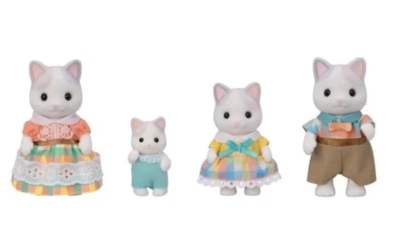 Calico Critters Latte Cat Family