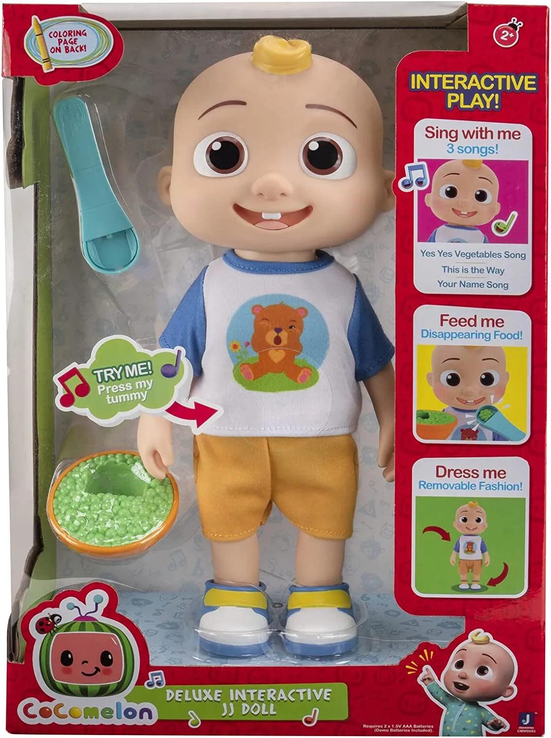 Cocomelon Deluxe JJ Interactive 12-Inch Doll