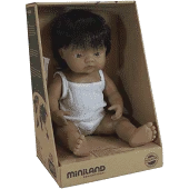 Miniland Doll Latin American Boy - 38cm Boxed