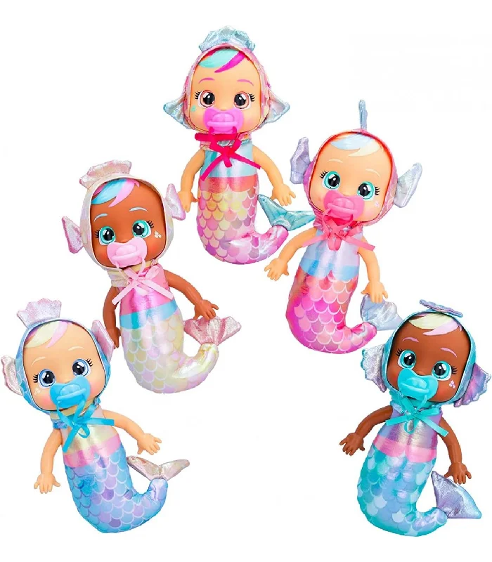 CRY BABIES Tiny Cuddles Mermaids Kids 25cm Doll - Assorted