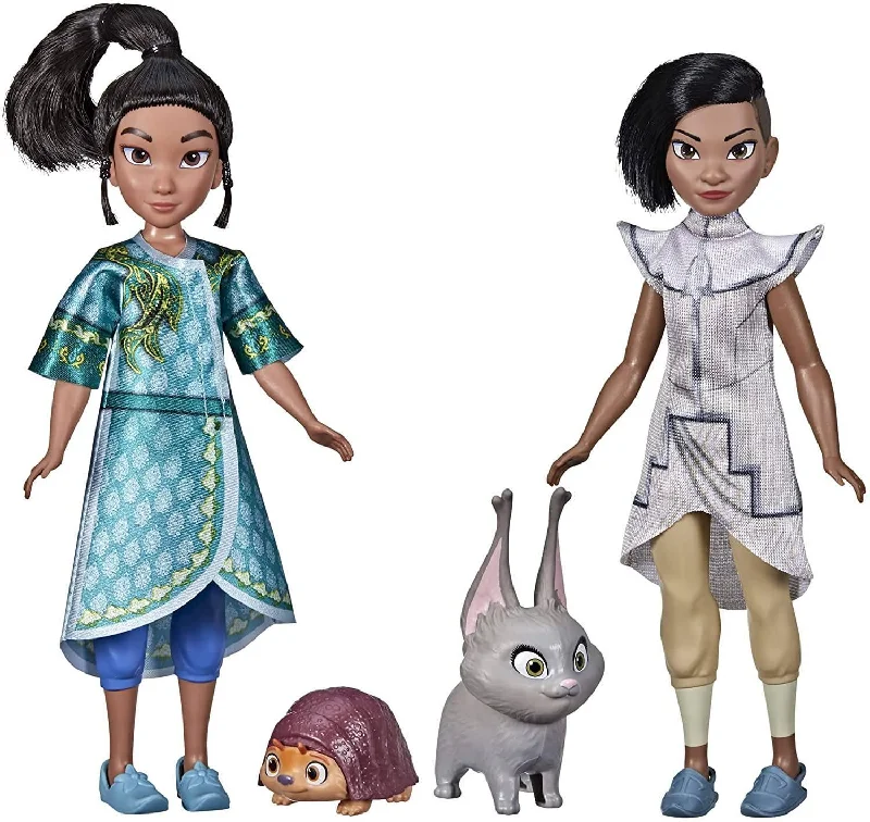 Disney Princess Rai Young Raya And Namaari Fashion Dolls 2-Pack