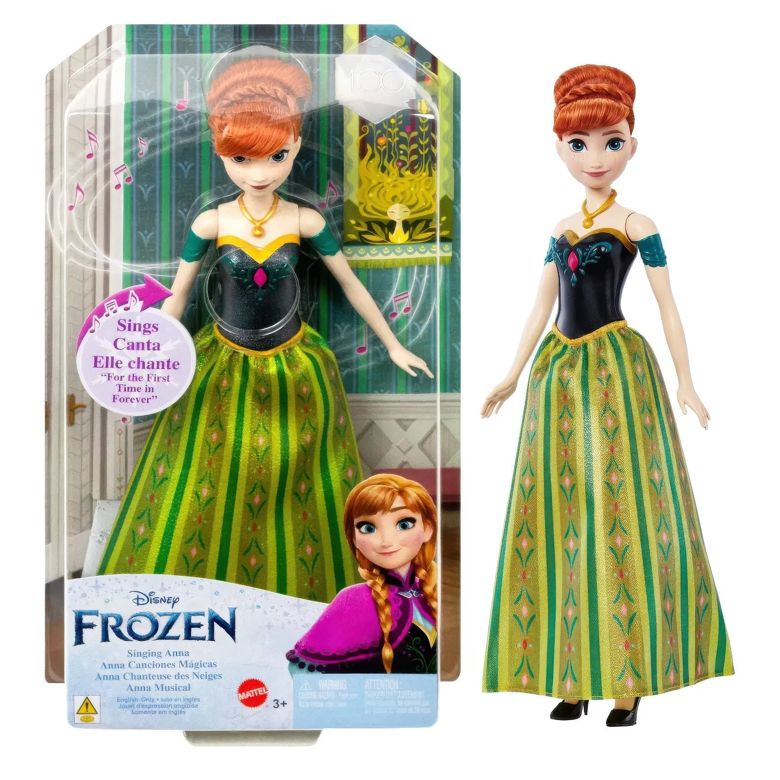 Disney Princess Singing Frozen Anna Doll