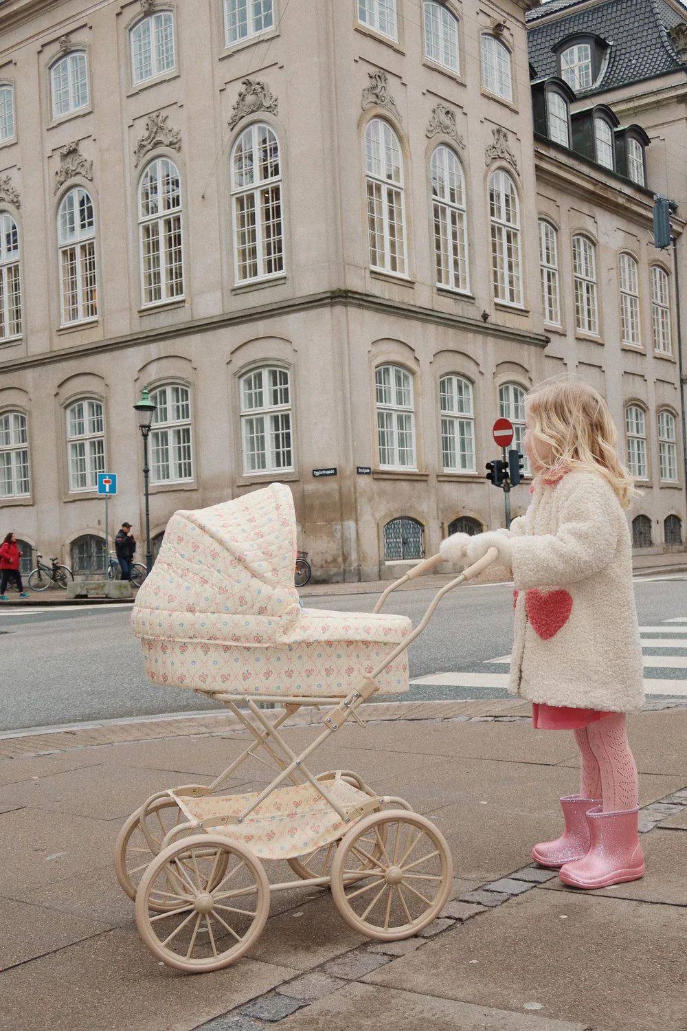 Doll Pram - Fleur Decor (ships in approximately two weeks)