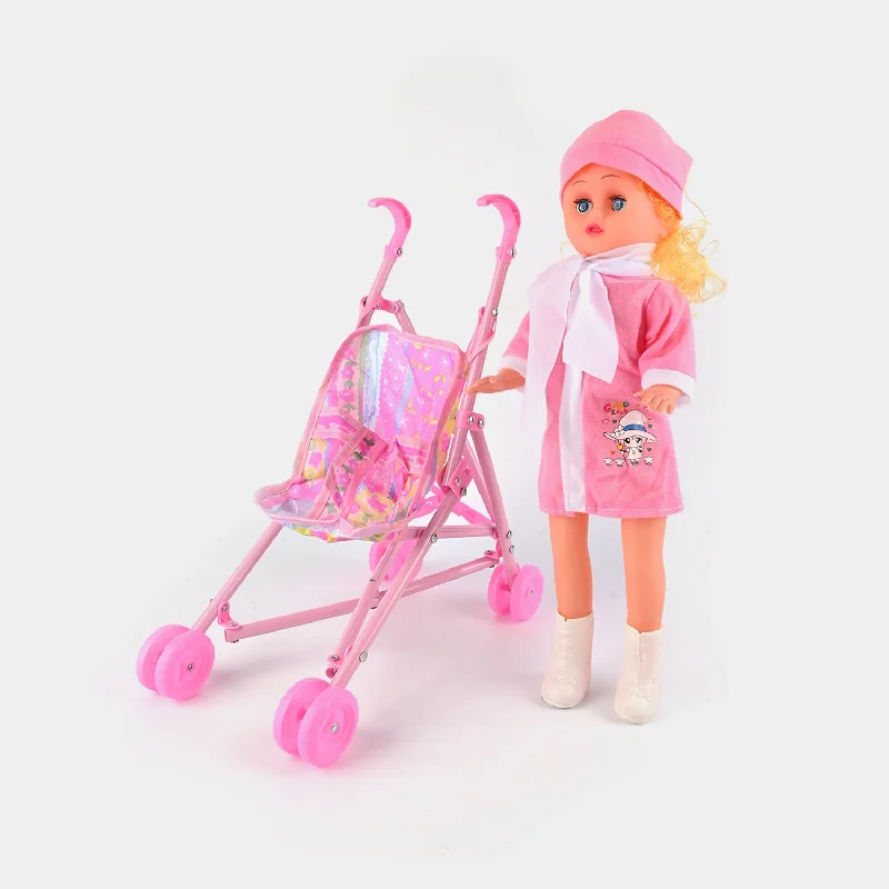 Doll With Stroller