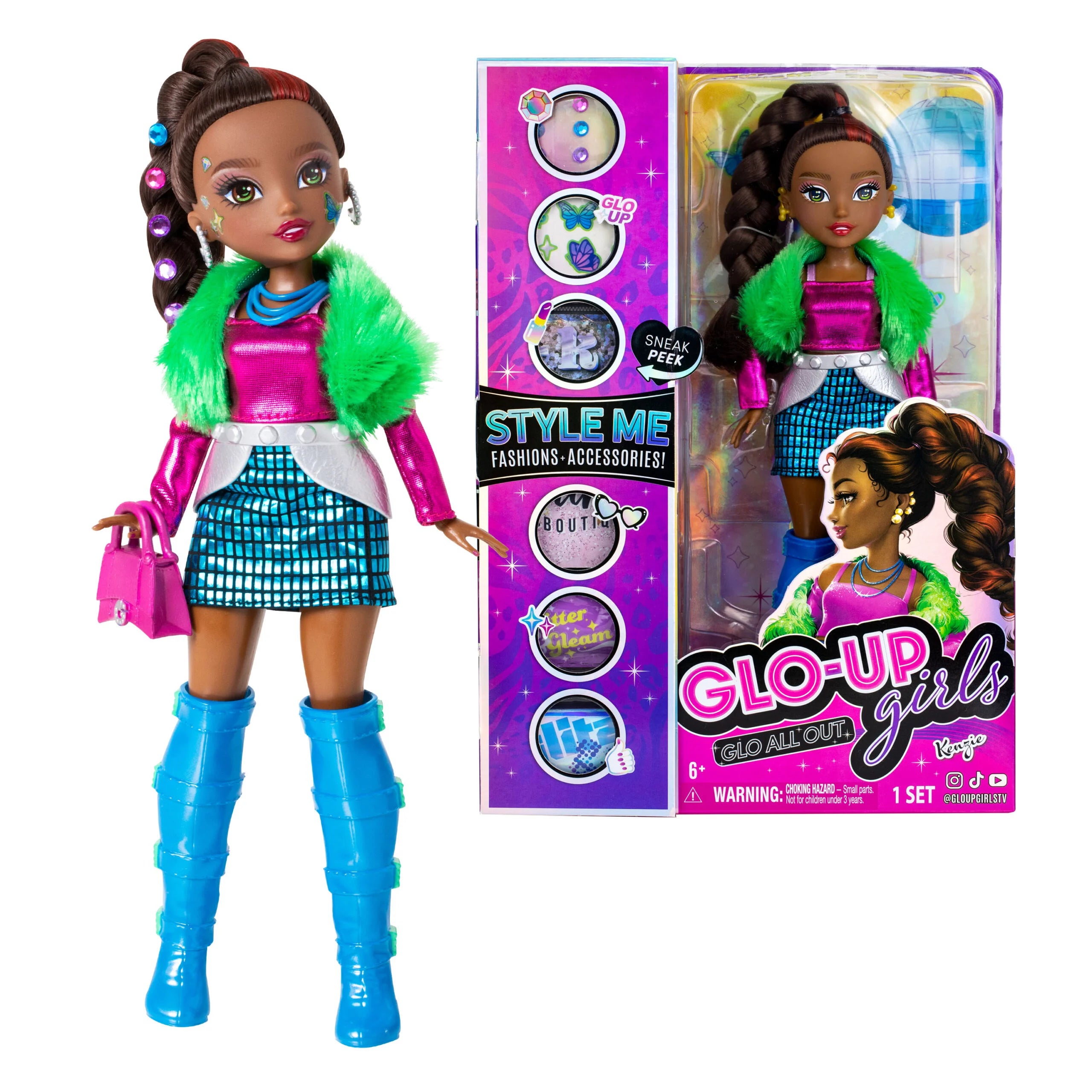 Glo-Up Girls - Kenzie African American Girl Fashion Doll