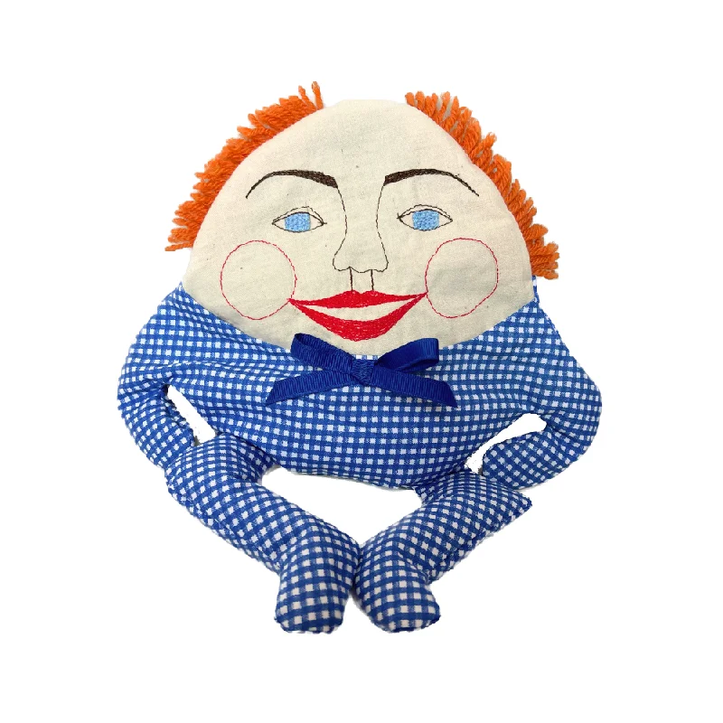 Humpty Dumpty Bean Bag Doll · Blue Gingham