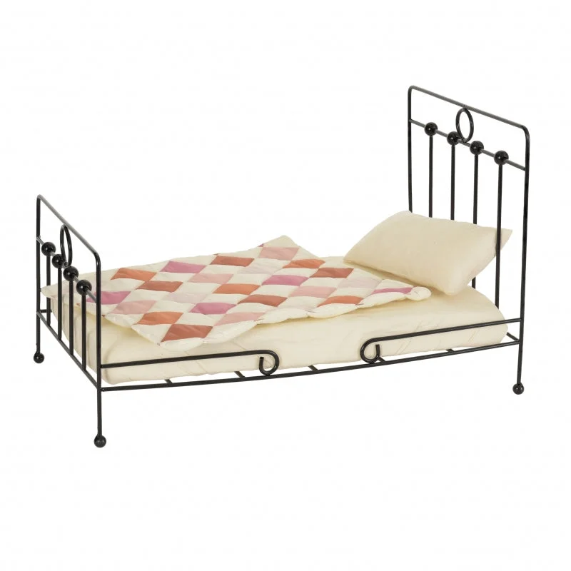 Iron Doll Bed with Bedding