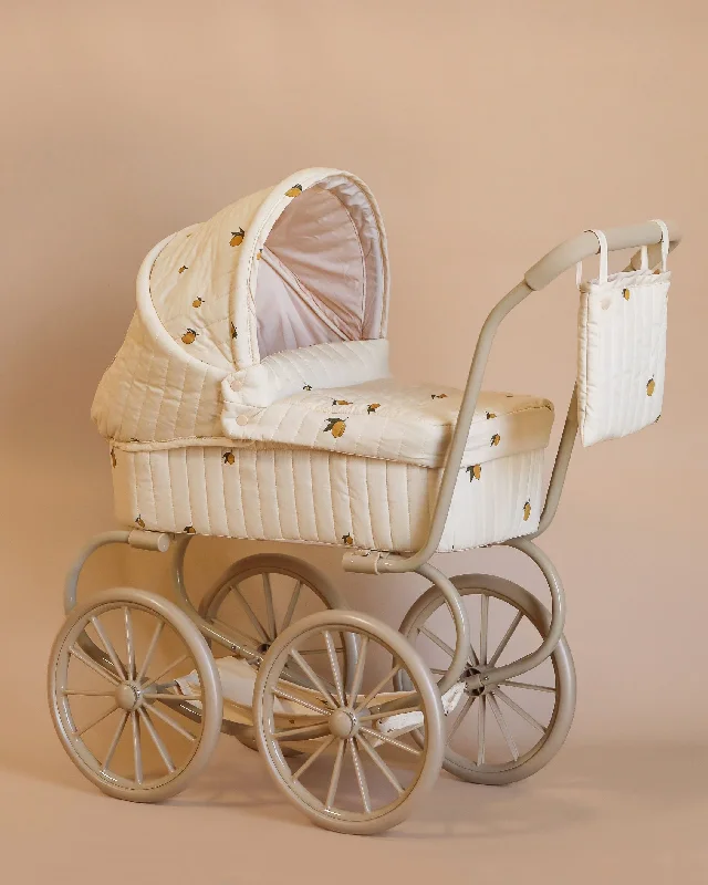 Konges Sloejd Mini Doll Pram - Lemon