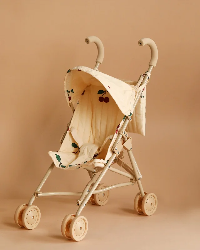 Konges Sloejd Zoe Doll Stroller With Canopy - Cherry