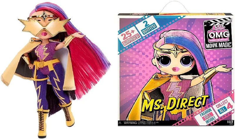 L.O.L. Surprise OMG Movie Magic Ms Direct Fashion Doll with 25 Surprises