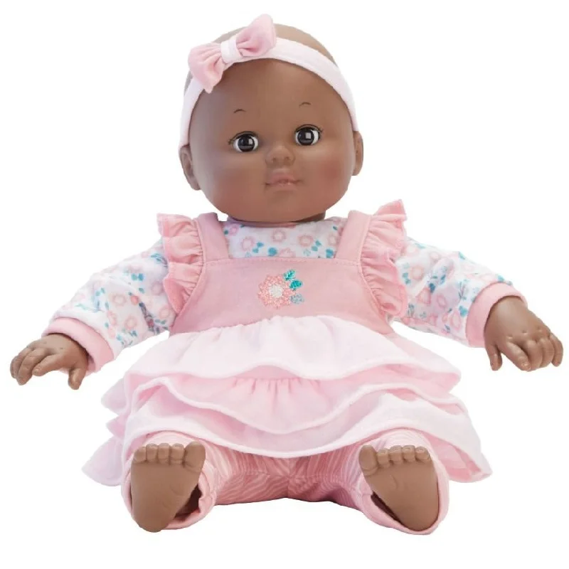 Madame Alexander Baby Cuddles Pink Floral -Dark Skin Tone Doll