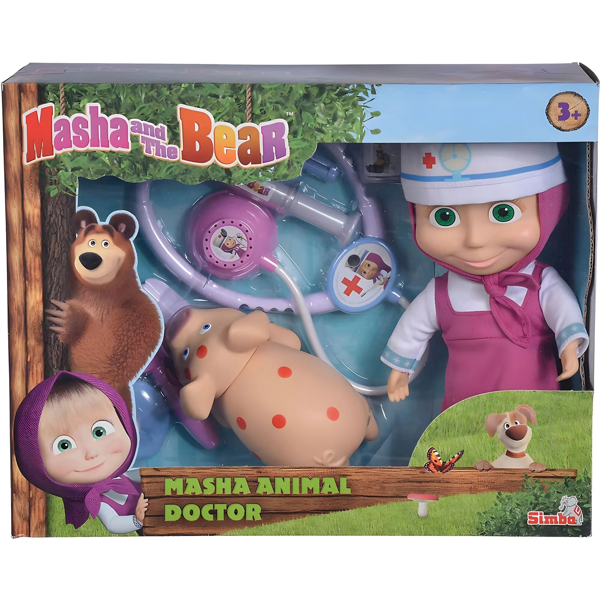 Masha and Bear Masha Veterinary Doll 23cm