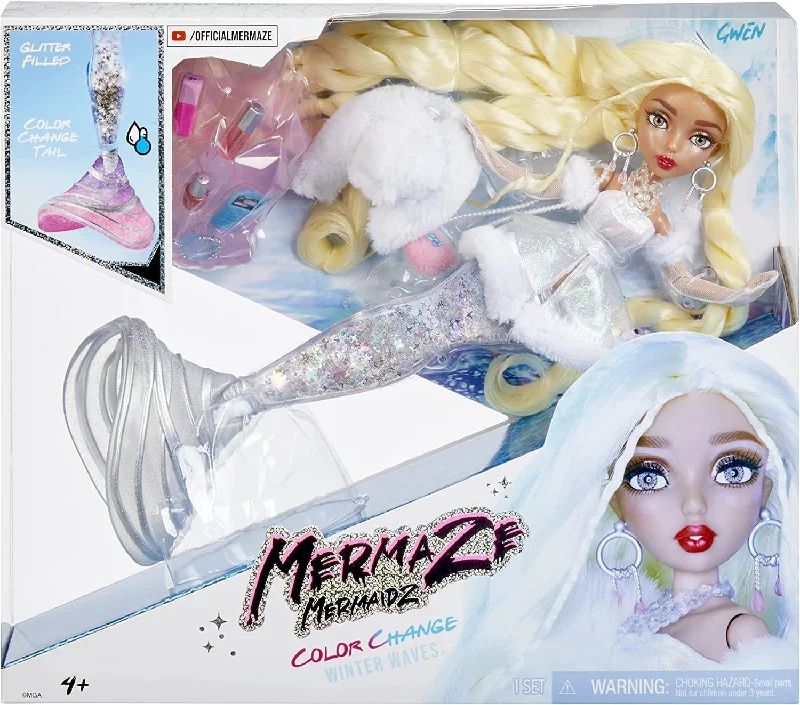 Mermaze Mermaidz Winter Waves Colour Change Fashion Doll - Gwen