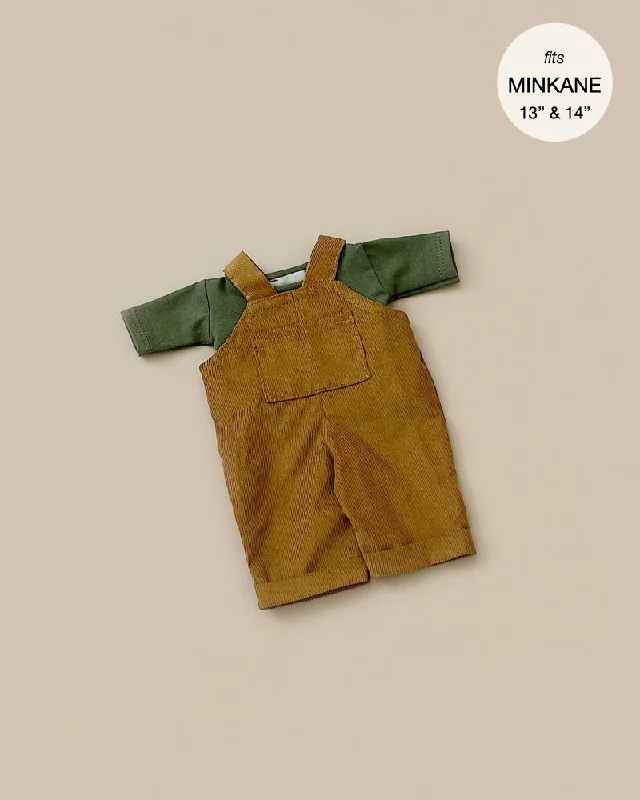 Minikane Doll Clothing | Antoine Corduroy Overalls Set