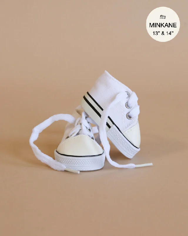 Minikane Doll Shoes | Converse Style White Sneakers