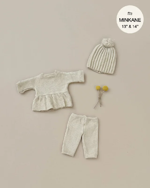 Minikane Doll Clothing | Lina Set in Cream Knit