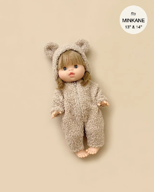 Minikane Doll Clothing | Winnie Beige Terry Jumpsuit