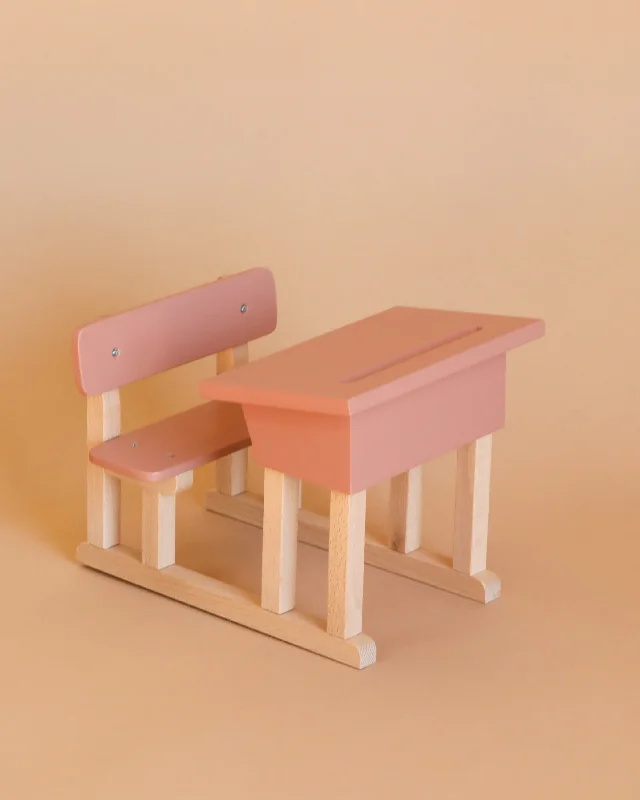 Minikane Doll School Desk - Powder Pink