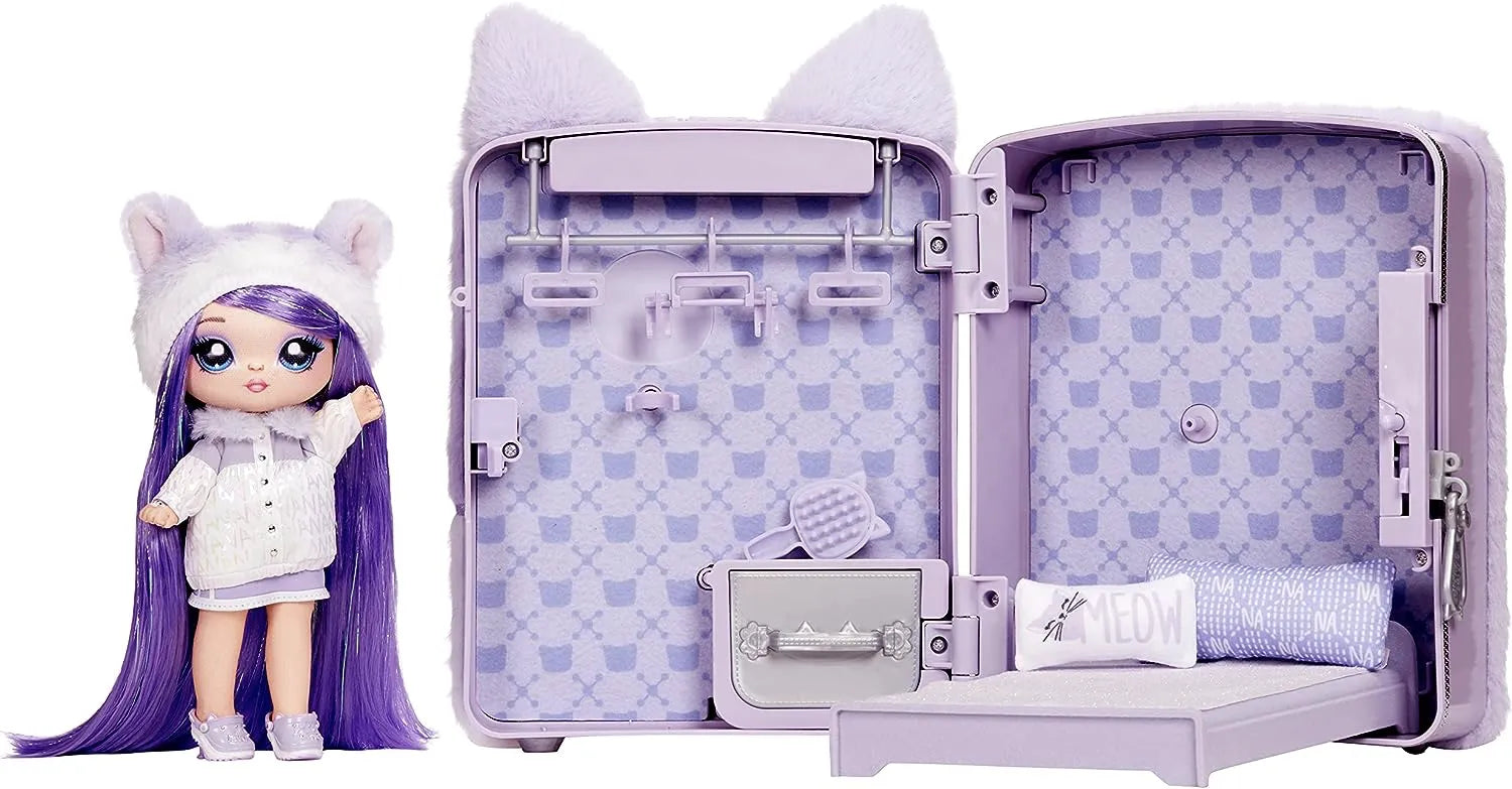 Na! Na! Na! Surprise Backpack Lavender Kitty 3-in-1 Bedroom Playset