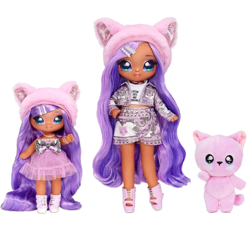 Na! Na! Na! Surprise Family Soft Lavender Kitty Family Doll Set