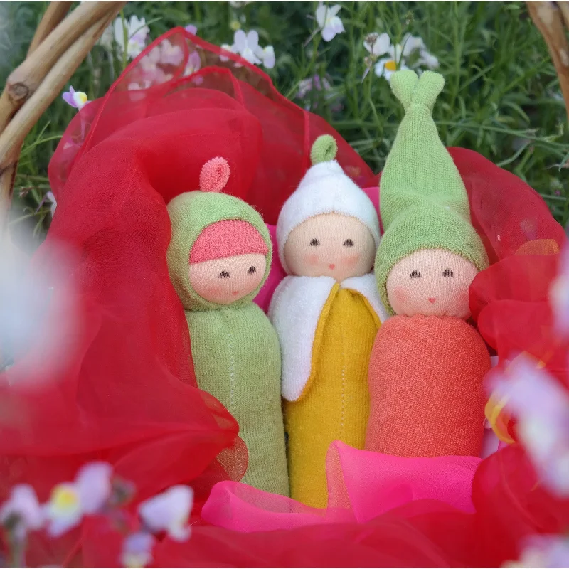 Nanchen Organic Cotton "Garden" Rattle Dolls