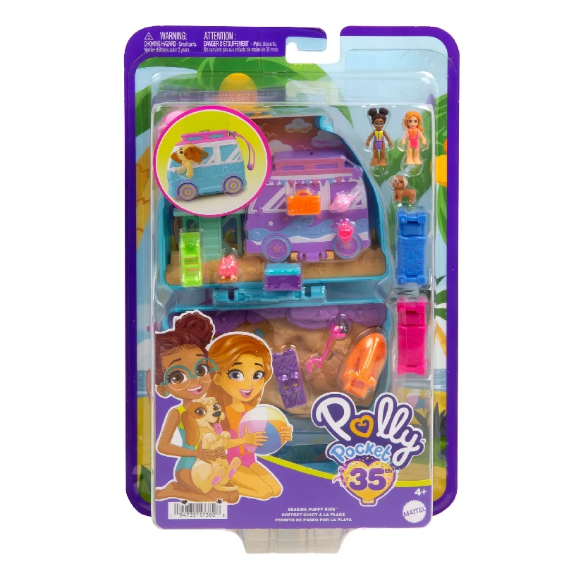 Polly Pocket Big Pocket World Seaside Puppy Ride Compact