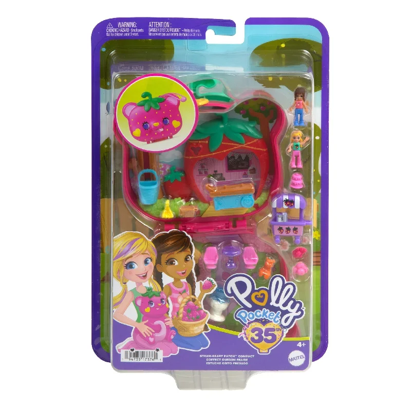 Polly Pocket Big Pocket World Straw-Beary Patch Compact