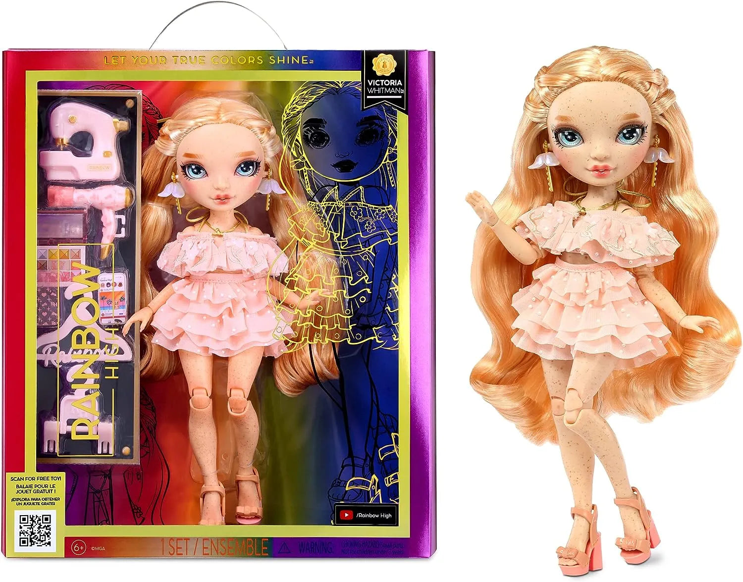 Rainbow High Fashion Doll Series 5 - Victoria Whitman Light Pink Doll